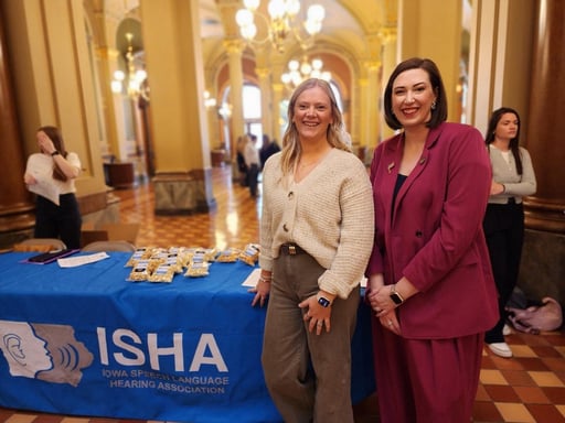 Picture1Sen. Drey with Abbie Gacke, M.A., CCC-SLP, IBCLC—owner of Childworks Therapy Clinic in Sioux City.